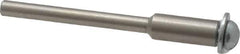 Made in USA - 1/8" Shank Rubberized Abrasive Point Mandrel - 1/8" Hole Compatibility, for Small Wheels - Top Tool & Supply