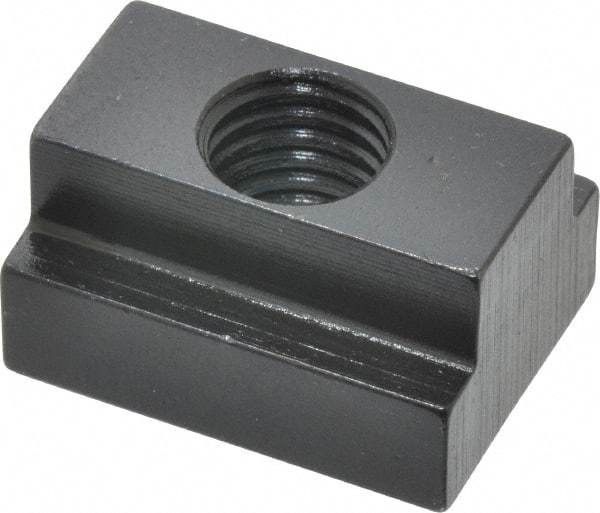 Gibraltar - M12x1.75 Tapped Through T Slot Nut - 9/16" Slot Width, 22 x 9mm Base Width x Height, 29 x 16mm OAL x Height - Top Tool & Supply