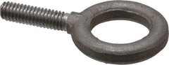 Gibraltar - 900 Lb Capacity, Steel, 5/16-18 Thread, Fixed Lifting Eye Bolt - Fully Threaded, 1-1/8" Shank, 1-1/8" Thread Length, No Shoulder - Top Tool & Supply