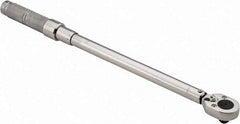 Proto - 1/2" Drive Micrometer Type Ratchet Head Torque Wrench - 40 N/m to 200 N/m Torque, 21-1/2" OAL, Ratchet Head - Top Tool & Supply