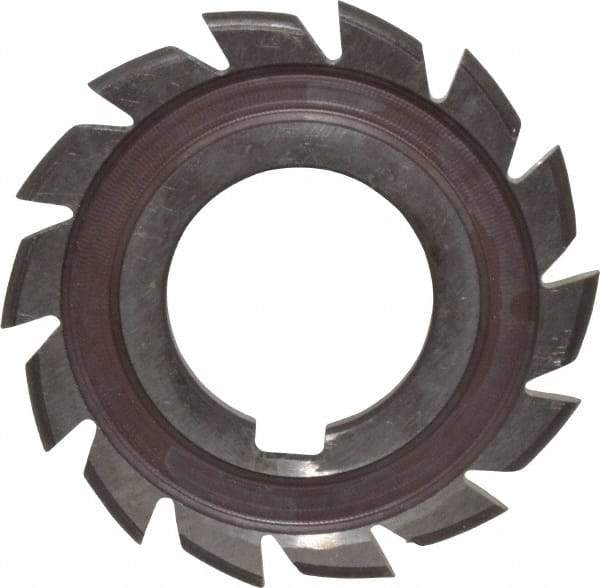 Made in USA - 1/16" Radius, 1/8" Circle Diam, 2-1/4" Cutter Diam, Arbor Connection, Convex Radius Cutter - High Speed Steel, Uncoated, Form Relieved, 12 Teeth - Top Tool & Supply