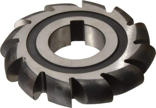 Made in USA - 5/16" Radius, 5/8" Circle Diam, 3-1/2" Cutter Diam, Arbor Connection, Convex Radius Cutter - High Speed Steel, Uncoated, Form Relieved, 12 Teeth - Top Tool & Supply