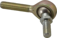 Alinabal - 5/16" ID, 7/8" Max OD, 2,800 Lb Max Static Cap, Spherical Rod End - 5/16-24 RH, 0.437" Shank Diam, 1-1/4" Shank Length, Steel with Molded Nyloy Raceway - Top Tool & Supply