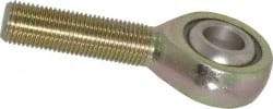 Alinabal - 1/2" ID, 1-5/16" Max OD, 5,800 Lb Max Static Cap, Spherical Rod End - 1/2-20 RH, 3/4" Shank Diam, 1-1/2" Shank Length, Steel with Molded Nyloy Raceway - Top Tool & Supply