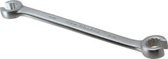 Proto - 13 x 14mm, Chrome Finish, Open End Flare Nut Wrench - 12 Points, 7-17/32" OAL, Steel, Double End Head - Top Tool & Supply