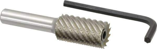 Onsrud - 7/8" Cutting Diam x 1-1/2" Length of Cut, 12 Flute, Downcut Spiral Router Bit - Uncoated, Right Hand Cut, High Speed Steel, 3-1/2" OAL x 1/2" Shank Diam, Hogger - Top Tool & Supply