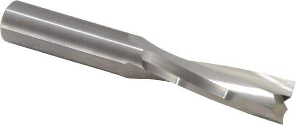 Onsrud - 1/2" Cutting Diam x 1-5/8" Length of Cut, 2 Flute, Upcut Spiral Router Bit - Uncoated, Right Hand Cut, Solid Carbide, 3-1/2" OAL x 1/2" Shank Diam, Double Edge, 11° Helix Angle - Top Tool & Supply