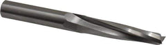 Onsrud - 1/2" Cutting Diam x 2-1/8" Length of Cut, 2 Flute, Upcut Spiral Router Bit - Uncoated, Right Hand Cut, Solid Carbide, 4-1/2" OAL x 1/2" Shank Diam, Double Edge, 11° Helix Angle - Top Tool & Supply