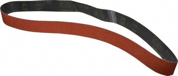 3M - 2" Wide x 60" OAL, 36 Grit, Ceramic Abrasive Belt - Ceramic, Very Coarse, Coated, YF Weighted Cloth Backing, Wet/Dry, Series 777F - Top Tool & Supply