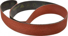 3M - 2" Wide x 72" OAL, 36 Grit, Ceramic Abrasive Belt - Ceramic, Very Coarse, Coated, YF Weighted Cloth Backing, Wet/Dry, Series 777F - Top Tool & Supply