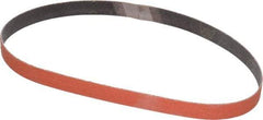 3M - 1/2" Wide x 18" OAL, 80 Grit, Ceramic Abrasive Belt - Ceramic, Medium, Coated, YF Weighted Cloth Backing, Wet/Dry, Series 777F - Top Tool & Supply