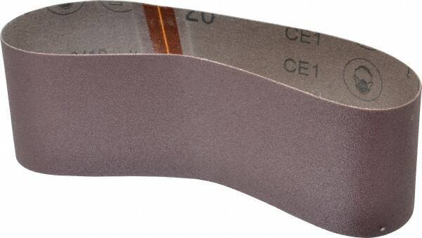 3M - 3" Wide x 21" OAL, 120 Grit, Aluminum Oxide Abrasive Belt - Aluminum Oxide, Fine, Coated, X Weighted Cloth Backing, Series 341D - Top Tool & Supply