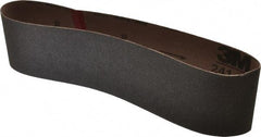 3M - 3" Wide x 24" OAL, 120 Grit, Aluminum Oxide Abrasive Belt - Aluminum Oxide, Fine, Coated, X Weighted Cloth Backing, Series 341D - Top Tool & Supply