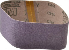 3M - 3" Wide x 18" OAL, 50 Grit, Ceramic Abrasive Belt - Ceramic, Coarse, Coated, Y Weighted Cloth Backing, Series 761D - Top Tool & Supply