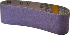 3M - 3" Wide x 24" OAL, 50 Grit, Ceramic Abrasive Belt - Ceramic, Coarse, Coated, Y Weighted Cloth Backing, Series 761D - Top Tool & Supply