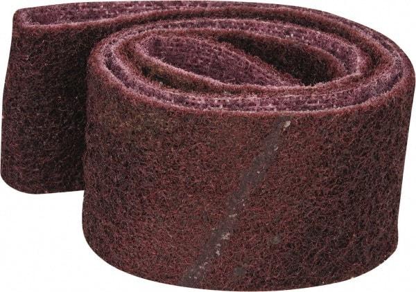 3M - 2" Wide x 34" OAL, Aluminum Oxide Abrasive Belt - Aluminum Oxide, Medium, Nonwoven, Series SC-BS - Top Tool & Supply