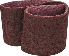 3M - 3" Wide x 24" OAL, Aluminum Oxide Abrasive Belt - Aluminum Oxide, Medium, Nonwoven, Series SC-BS - Top Tool & Supply