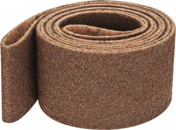 3M - 4" Wide x 132" OAL, Aluminum Oxide Abrasive Belt - Aluminum Oxide, Coarse, Nonwoven, Series SC-BS - Top Tool & Supply