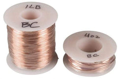 Made in USA - 20 Gage, 0.032" Diameter x 4,725' Long, Bare, Copper Bus Bar Wire - Pure Copper (ASTM B3) - Top Tool & Supply