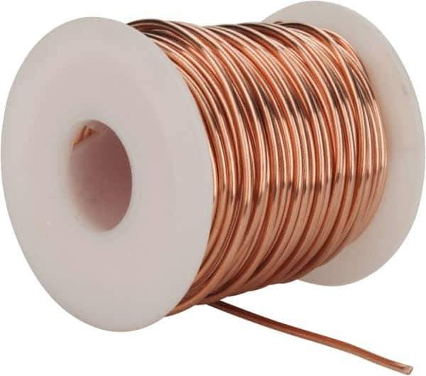 Made in USA - 14 Gage, 0.0641" Diameter x 80' Long, Bare, Copper Bus Bar Wire - Pure Copper (ASTM B3) - Top Tool & Supply