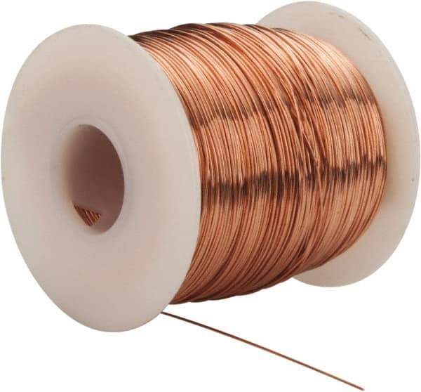 Made in USA - 24 Gage, 0.0201" Diameter x 793' Long, Bare, Copper Bus Bar Wire - Pure Copper (ASTM B3) - Top Tool & Supply