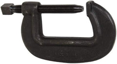 Hargrave - Extra Heavy-Duty 6-1/4" Max Opening, 3-3/8" Throat Depth, Forged Steel Standard C-Clamp - 27,500 Lb Capacity, 0" Min Opening, Standard Throat Depth, Cold Drawn Steel Screw - Top Tool & Supply