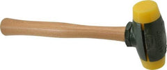 Garland - 2 Lb Head 1-1/2" Face Plastic Split Head Hammer - 12-1/2" OAL, Wood Handle - Top Tool & Supply