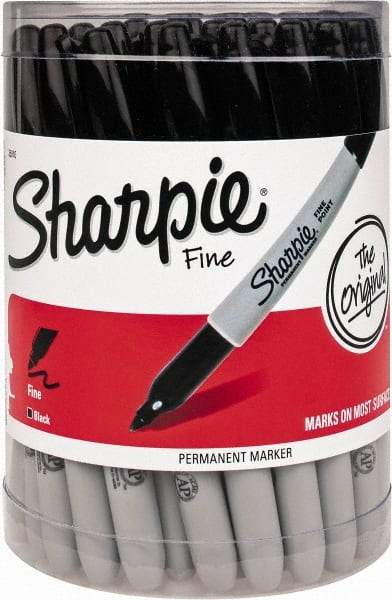 Sharpie - Black Dye & Pigment-Based Ink Wet Surface Pen - Fine Tip, AP Nontoxic Ink - Top Tool & Supply