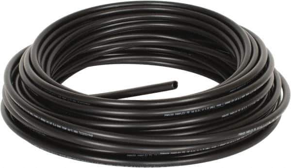 Parker - 10mm OD, 100' Long, Polyethylene Tube - Black, -80 to 150°F - Top Tool & Supply