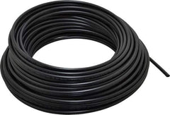 Parker - 11/64" ID x 1/4" OD, 0.04" Wall Thickness, 100' Long, Polyethylene Tube - Black, 120 Max psi, -80 to 150°F - Top Tool & Supply