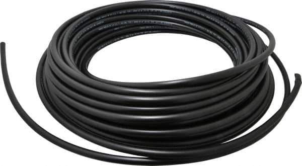 Parker - 1/4" ID x 3/8" OD, 1/16" Wall Thickness, 100' Long, Polyethylene Tube - Black, 125 Max psi, -80 to 150°F - Top Tool & Supply