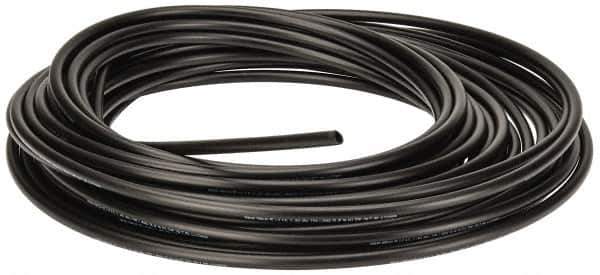 Parker - 3/8" ID x 1/2" OD, 1/16" Wall Thickness, 100' Long, Polyethylene Tube - Black, 90 Max psi, -80 to 150°F - Top Tool & Supply