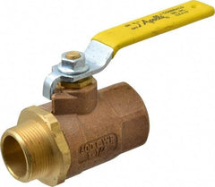 Apollo - 1-1/4" Pipe, Standard Port, Bronze Standard Ball Valve - 2 Piece, Inline - One Way Flow, MNPT x FNPT Ends, Lever Handle, 600 WOG, 150 WSP - Top Tool & Supply