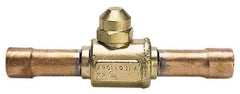 Apollo - 1-5/8" Pipe, Full Port, Brass UL Listed Ball Valve - Inline - Two Way Flow, Tube O.D. x Tube O.D. Ends, Cap Handle, 500 WOG - Top Tool & Supply