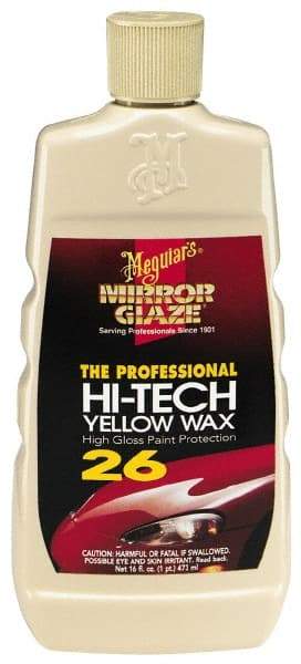 Mirror Glaze - Automotive Liquid Yellow Wax - 16 oz Bottle - Top Tool & Supply