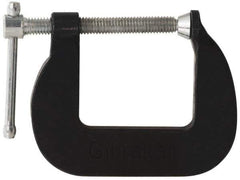 Gibraltar - Light-Duty 1-1/2" Max Opening, 1-1/2" Throat Depth, Cast Iron Standard C-Clamp - 850 Lb Capacity, 0" Min Opening, Standard Throat Depth - Top Tool & Supply