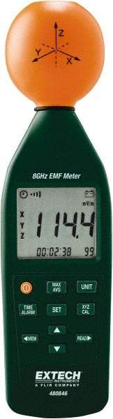 Extech - 8 Ghz Max, LCD Display, RF and EMF Meter - 9V Power Supply - Top Tool & Supply