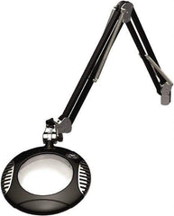 O.C. White - 43 Inch, Clamp on, LED, Black, Magnifying Task Light - 4 Watt, 2x Magnification, 6 Inch Wide, 6 Inch Long - Top Tool & Supply