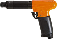 Cleco - 1/4" Bit Holder, 1,100 RPM, Pistol Grip Handle Air Screwdriver - 10 to 45 In/Lb Torque, 1/8" Inlet, 11 CFM - Top Tool & Supply