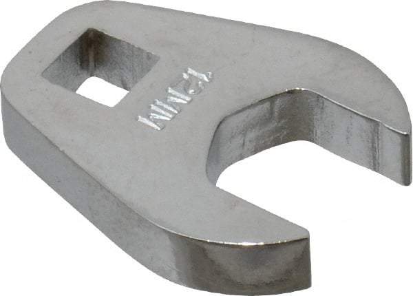 Proto - 1/4" Drive, 12mm, Chrome Finish, Crowfoot Wrench - 61/64" Head Diam, 1.17" OAL, 0.218" Head Thickness - Top Tool & Supply