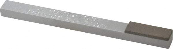 Norton - Very Fine, 1" Length of Cut, Single End Diamond Hone - 220 Grit, 3/8" Wide x 1/4" High x 4" OAL - Top Tool & Supply