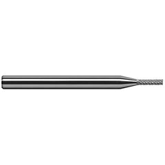 Harvey Tool - 3/64" Cut Diam, 1/8" Shank Diam, Solid Carbide Double Cut Square Burr - Exact Industrial Supply