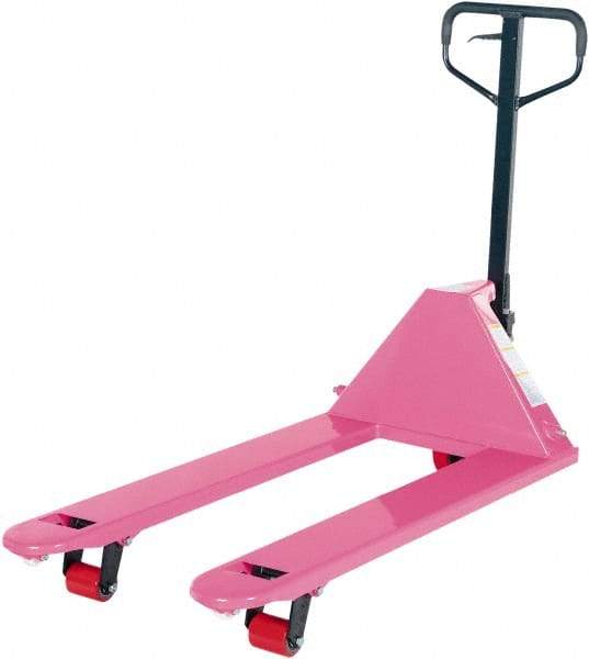 Vestil - 5,500 Lb Capacity, 7-3/4" Lift Economy Pallet Truck - 2-7/8" Min Lift Height, 48" Fork Length x 27" Fork Width, 27" Overall Width - Top Tool & Supply