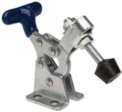 Gibraltar - 150 Lb Holding Capacity, Horizontal Handle, Manual Hold Down Toggle Clamp - 175° Handle Movement, 92° Bar Opening, U-Bar, Flanged Base, Carbon Steel - Top Tool & Supply