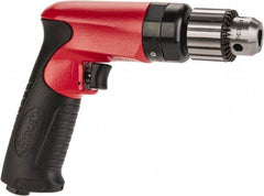 Sioux Tools - 3/8" Keyed Chuck - Pistol Grip Handle, 2,600 RPM, 11.8 LPS, 25 CFM, 0.6 hp - Top Tool & Supply