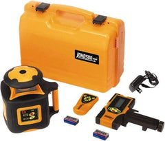 Johnson Level & Tool - 2,000' (Exterior) Measuring Range, 1/16" at 100' Accuracy, Self-Leveling Rotary Laser - 700 RPM, 1 Beam, NiMH Battery Included - Top Tool & Supply