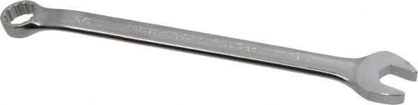 Proto - 3/8" 12 Point Combination Wrench - 15° Offset Angle, 6-1/4" OAL, Steel, Chrome Finish - Top Tool & Supply