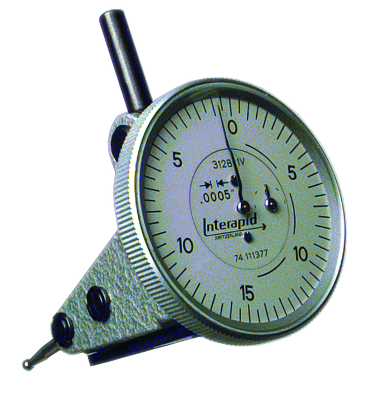 .060 Range - .0005 Graduation - Vertical Dial Test Indicator - Top Tool & Supply