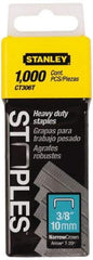 Stanley - 5/16" Wide Galvanized Steel Cable Staples - 3/8" Leg Length - Top Tool & Supply