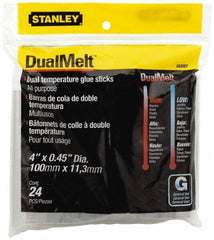 Stanley - 7/16" Diam, 4" Long, Opaque Hot Melt, Low Melt Glue Stick - GS Series - Top Tool & Supply